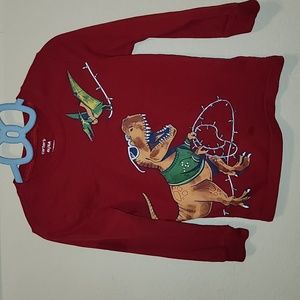 Carter's Toddler Boys Long-Sleeve Dinosaur Christmas T-Shirt